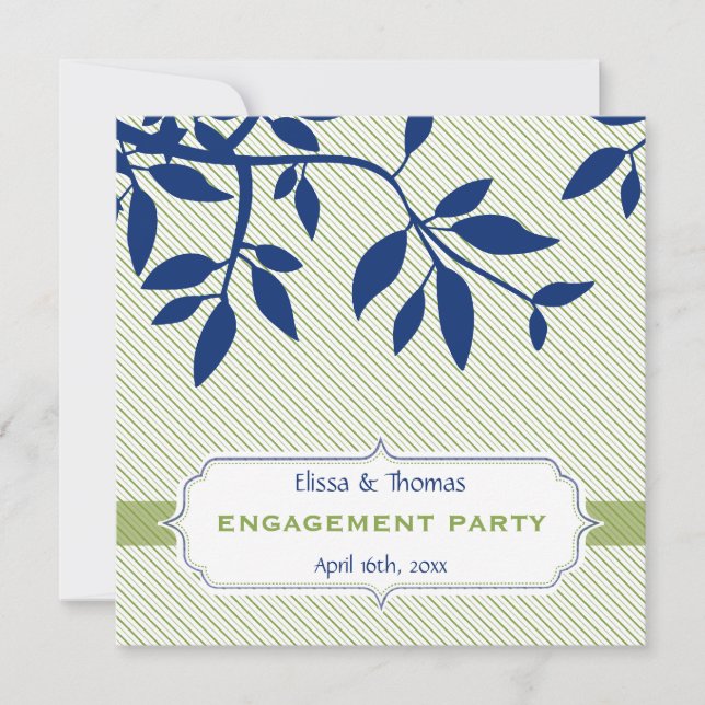 INVITATIONS fiançailles :: fine 3SQ (Devant)