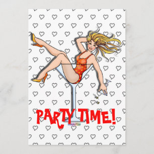 Invitations - fille dans un Martini, Olivia