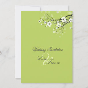 Invitations Fleurs de Cerisier Blanches
