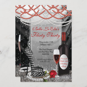 Invitations Flirty de fête d'anniversaire
