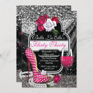 Invitations Flirty de fête d'anniversaire