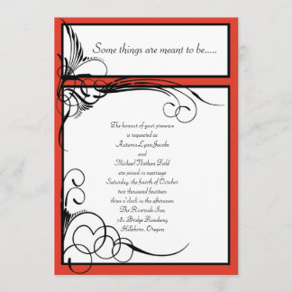 Invitations florales de mariage de kaki