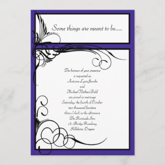 Invitations florales de mariage de Regency
