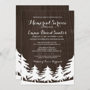 Invitations foncés de cérémonie commémorative de