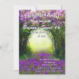 invitations Forêt Enchantée
