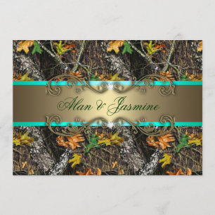 Invitations formelles 5x7 de mariage de Camo