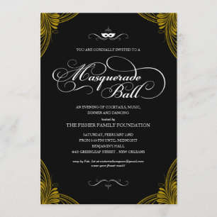 Invitations formelles de boules masquantes
