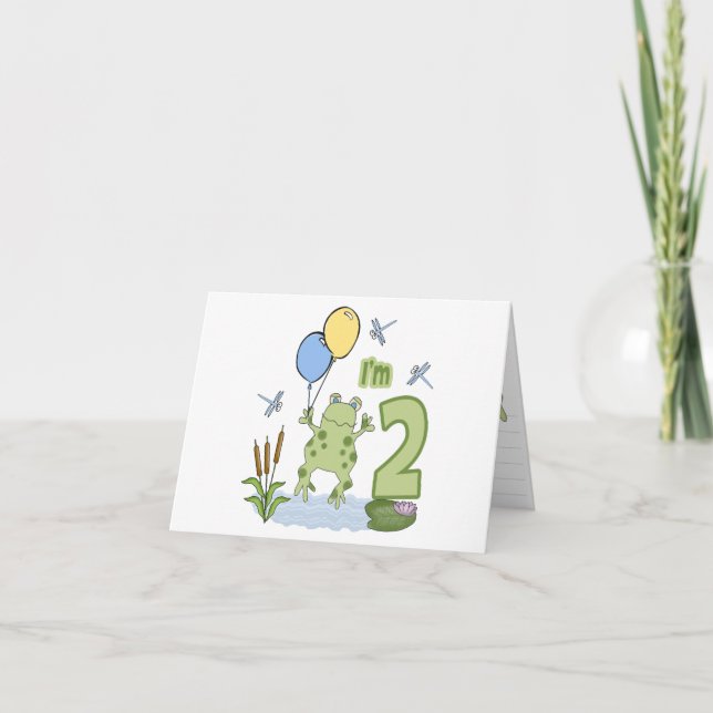 Invitations Froggy 2e anniversaire (Devant)