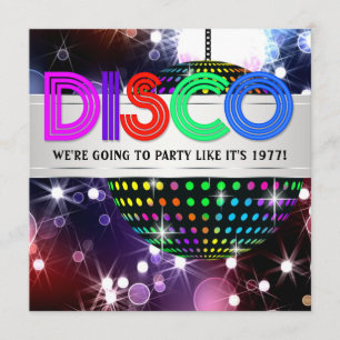 Invitations Fun Disco Party