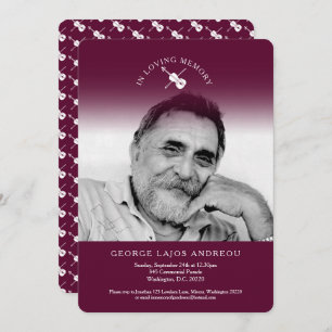 Invitations funéraires de l'orchestre de violon co