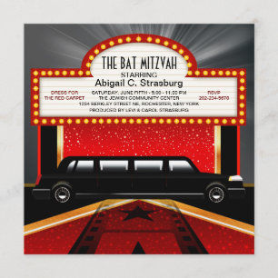 Invitations Glitz Glamor Red Carpet