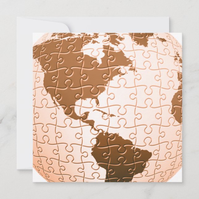 Invitations globales de puzzle (Devant)