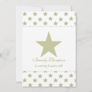 Invitations Gold Star Party