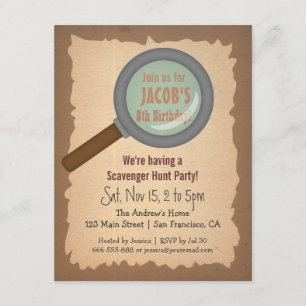 Invitations grunges de fête d'anniversaire de