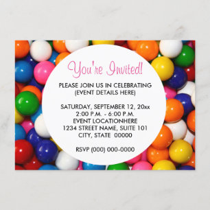 Invitations Gumballs