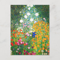 Invitations Gustav Klimt Flower Garden