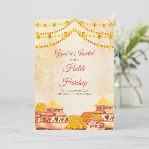 Invitations Haldi et invitations Haldi Invitation