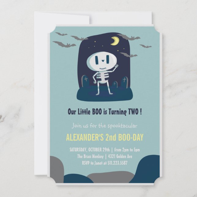invitations halloween enfants invitations octobre  (Devant)