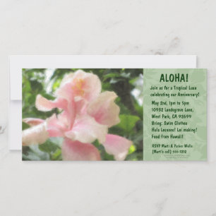 Invitations Hawaïennes Floral Luau