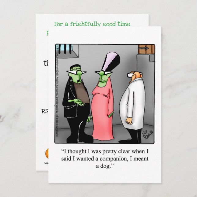 Invitations Hilarious Halloween Party (Devant / Derrière)