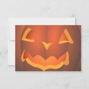 Invitations Jack-o-Lantern Cartes d'Halloween pers