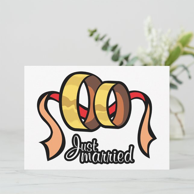 Invitations juste mariées (Créateur téléchargé)