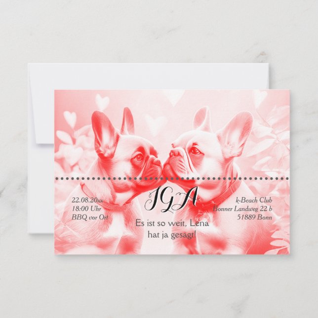 Invitations Laisse (Dos)