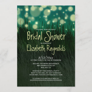 Invitations légères de Fête de la mariée de jardin