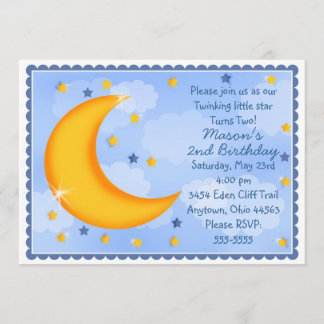 Invitations Lune et étoiles