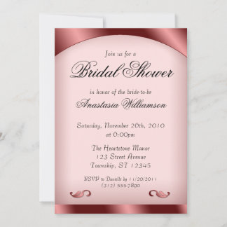 Invitations Luscious Rose Bridal Douche