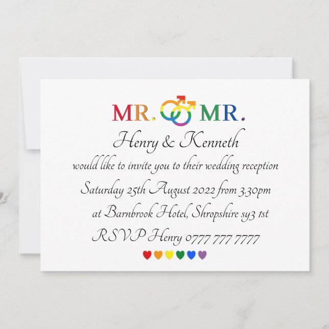 Invitations - M. & M. Wedding Invitation (Devant)