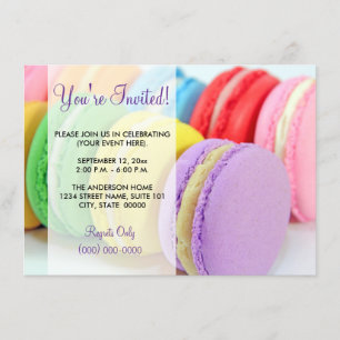 Invitations Macarons
