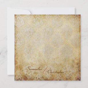 Invitations Mariage damassé Vintages