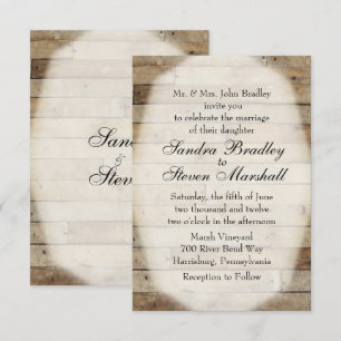 Invitations mariages campagnards