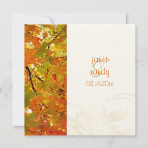 Invitations Mariages de automne