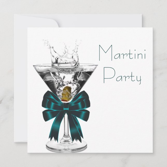Invitations Martini Glass Martini Party (Devant)