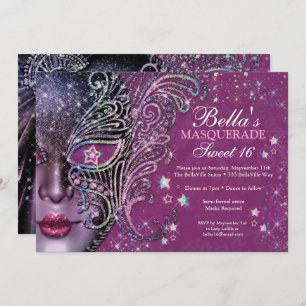Invitations Masquerade Anniversaire