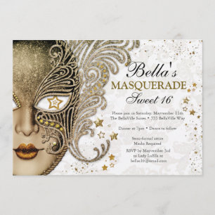 Invitations Masquerade Anniversaire