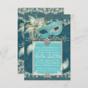 Invitations Masquerade Birthday Event Party