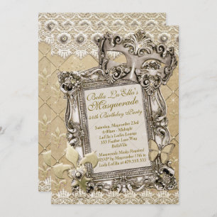 Invitations Masquerade Birthday Event Party