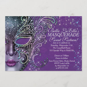 Invitations Masquerade Birthday Event Party