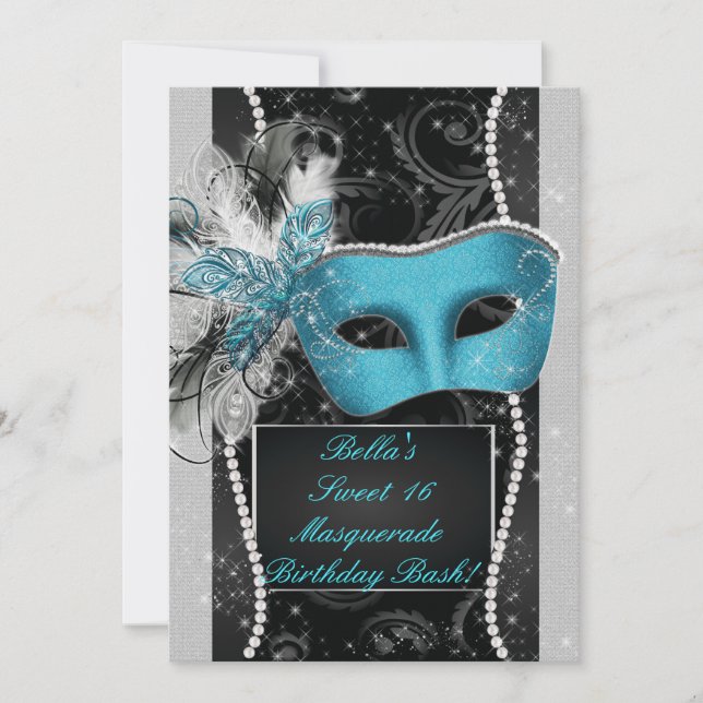 Invitations Masquerade Party (Devant)