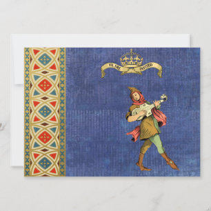 Invitations médiévaux de mariage de barde