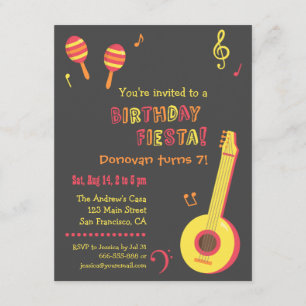 Invitations mexicaines à la fête des fêtes Anniver