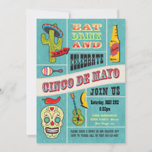 Invitations mexicaines de partie de fiesta de