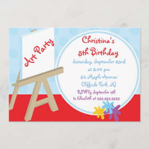 Invitations mignonnes d'anniversaire de partie