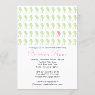 Invitations mignonnes de baby shower de fille