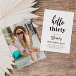 Invitations minimalistes de 30e anniversaire | 30e<br><div class="desc">Invitation Minimaliste de 30ème Photo Anniversaire. Prêt à être personnalisé par vous !</div>