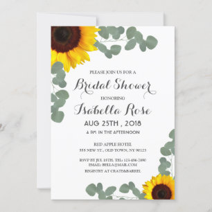 Invitations minimalistes de douche nuptiale tourne