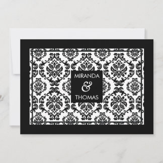 INVITATIONS MODERNES AU MARIAGE :: couleurs damas